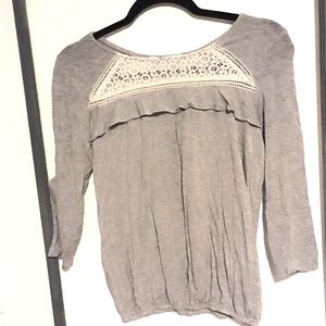 Women's Maurices Lace Trim Top